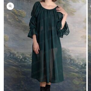 Elegant Green Women's Chemise